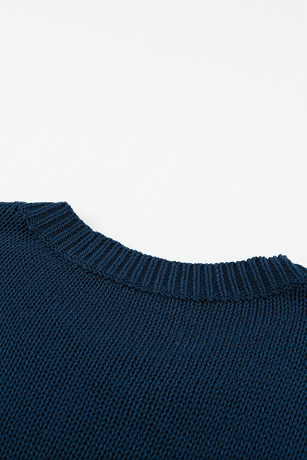 Navy Cozy Long Sleeves Turtleneck Sweater