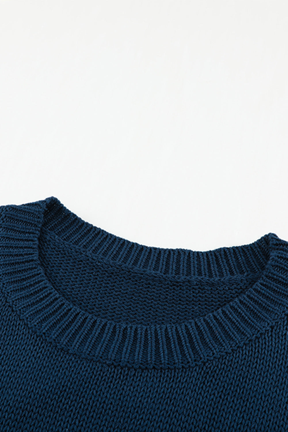 Navy Cozy Long Sleeves Turtleneck Sweater