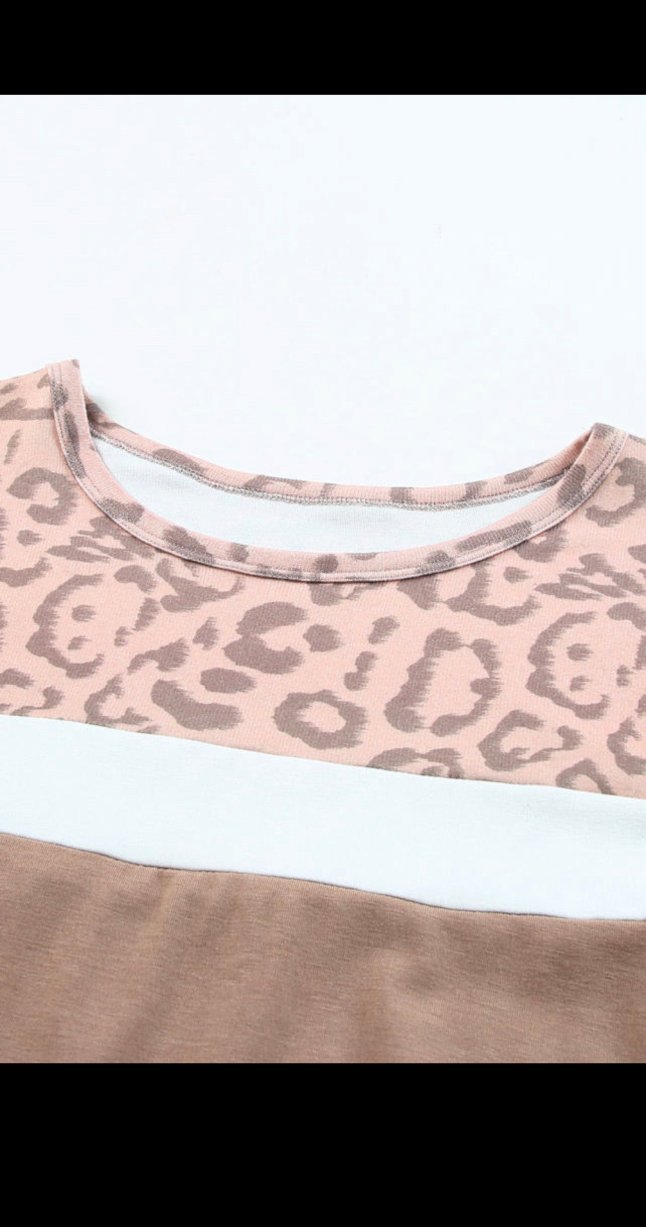 Khaki Leopard Plus Size Top