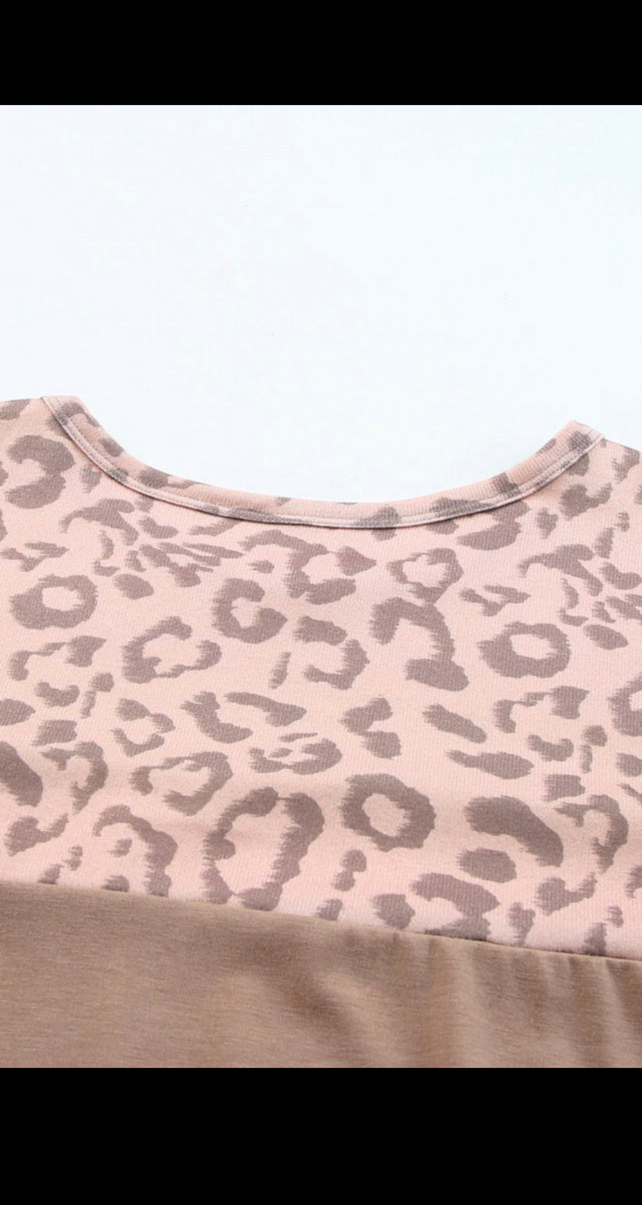 Khaki Leopard Plus Size Top