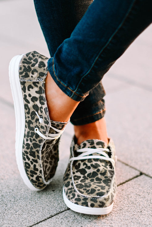 Tan Leopard Print Shoes