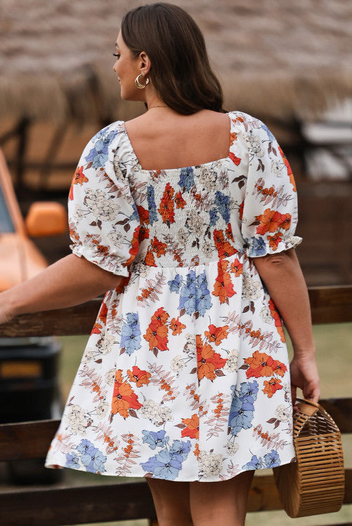 White Floral Dress