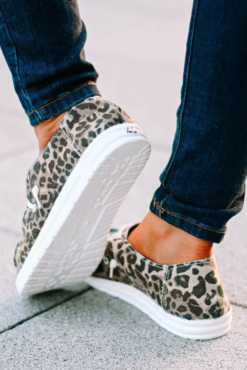 Tan Leopard Print Shoes